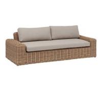 Canapé de jardin 3 personnes Savinia coloris tahini Hespéride