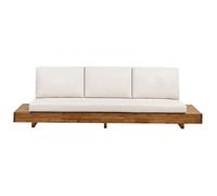 Canapé de jardin 3 places MARETTIMO Bois d'acacia certifié Marron