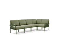 NARDI canap pour extrieur KOMODO 5 (Agave / Jungle - Polypropylne fibre de verre et tissu Sunbrella)