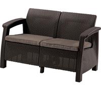 Canapé de jardin Allibert Corfu Love Seat - Brown