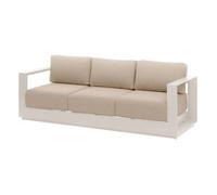 Hespéride - Canapé de jardin en aluminum 3 places ALLURE - Avoine et beige zebrano - Allure
