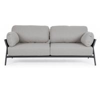 Canapé de jardin BIZZOTTO Pardis 2 places - Anthracite / Graphite