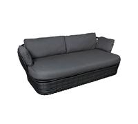 Basket Outdoor Canapé 2 places Cane-Line Structure graphite / coussins gris - 5711877254599