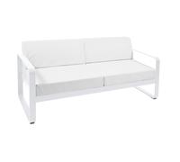 Canapé de jardin de 2 places Bellevie cushion fabric Sunbrella® grey white
