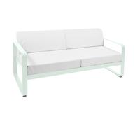 Canapé de jardin de 2 places Bellevie cushion fabric Sunbrella® grey white