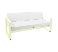 Canapé de jardin de 2 places Bellevie cushion fabric Sunbrella® grey white