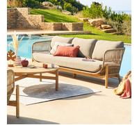 Canapé de jardin ""Deona"" 3 places en acacia - Hespéride