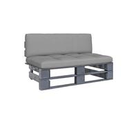 Tuinmiddenbank pallet geÃ¯mpregneerd grenenhout grijs3066483