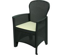 Canapé de jardin IPAE Progarden Folia Anthracite Polypropylène (60 x 58 x 89 cm)