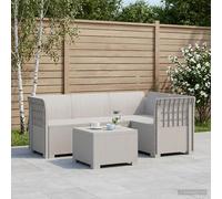 Canapé de jardin look rotin PP Canapé Canapé d’extérieur Sofa en Sièges vidaXL v