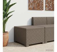 vidaXL Canapé de Jardin 1 Place Look rotin PP Blanc, Canapé résistant aux intempéries pour Jardin, Balcon, véranda, Salon, idéal pour s'asseoir Dehors