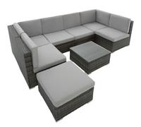 Canapé De Jardin Meuble 7 Places Helloshop26 2208091 Multicolore