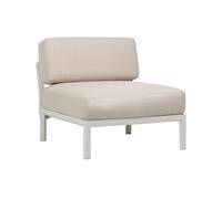 NARDI fauteil élément central MAXIMO (Ple / Perle - Fibre de verre régénérée, polypropylène et tissu Sunbrella hydrofuge)