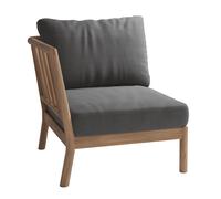 Canapé de jardin module d'extrémité Skagerak Tradition WxHxD 78.5x82x78.5cm