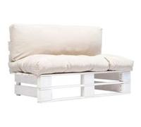 Vidaxl Canapé De Jardin Palette Avec Coussins Sable Pinède
