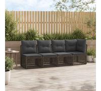 Canapé de jardin polyrotin Canapé d’extérieur Sièges en synthétique vidaXL vidaX