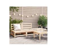 Canapé de Jardin sans Accoudoirs Repose-pieds, Siège avec Dossier, Meuble de Terrasse Patio Arrière-cour Extérieur, 837963