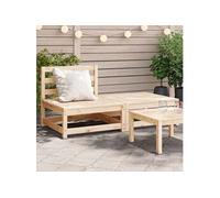 vidaXL Canapé de jardin sans accoudoirs 837956 – Repose-pieds & dossier pour terrasse