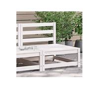 vidaXL Canapé de jardin sans accoudoirs, siège avec dossier, 70x70x67 cm, Blanc, 837915