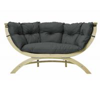 Canapé de jardin SIENA DUE Amazonas anthracite en bois 2 places