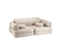 Canapé modulable Settee Biscuit molletonné