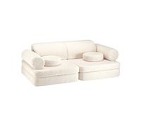 Canapé modulable Settee Cream White molletonné