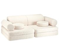Canapé modulable Settee Cream White molletonné
