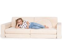 Canapé de jeu pour enfants - ensemble de 10 pièces pour chambre à coucher et aire de jeu, crème