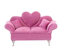 Canapé de maison de poupée pour fille, jolie boîte à bijoux miniature en velours doux avec compartiment segmenté, anti-poussière, 9, 3 x 3, 7 x 4, 9 pouces, meuble salon, rangement bijoux, déc