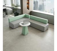 Canapé De Réception De Bureau Moderne - Canapé De Salon Sectionnel Modulaire avec Table Basse Et Pouf, Sièges Minimalistes for Zone D'attente for Hall De Salon, Vert Menthe(A3)