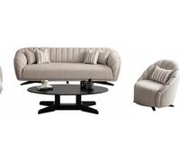 Canapé de relaxation trois places Canapé rembourré Design familial Canapé chambre d'amis Meubles 3 places