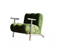 Canapé de salon simple couleur crème style loisirs canapé simple chaise salon salon balcon peau d'agneau petit (C)