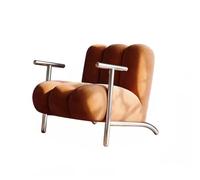 Canapé de salon simple couleur crème style loisirs canapé simple chaise salon salon balcon peau d'agneau petit (B)