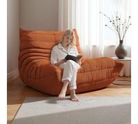 Canapé De Sol Confortable Et Paresseux, Large Design Chenille Monobloc, Support Du Corps À 5 Zones, Sans Cadre Avec Éponge Haute Densité, Canapé De Sol Ergonomique Pour Salon, Chambre À Coucher