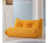 Canapé de sol paresseux, chaise longue en velours peluche, chaise d'appoint 2 places pour salon, chambre à coucher, bureau - Pouf confortable pour la relaxation et une utilisation au coin de la