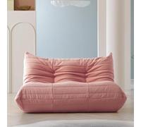 Canapé de sol paresseux, chaise longue en velours peluche, chaise d'appoint 2 places pour salon, chambre à coucher, bureau - Pouf confortable pour la relaxation et une utilisation au coin de la