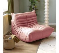 Canapé de sol paresseux, chaise longue en velours peluche, chaise d'appoint 2 places pour salon, chambre à coucher, bureau - Pouf confortable pour la relaxation et une utilisation au coin de la