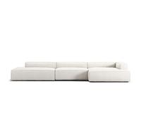 Canapé Decotique Grand 5 Places Ouvert Côté Gauche, Vapeur/ Blanc
