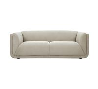 Canapé design 3 places en tissu chenille beige HOSBO