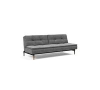 Canapé design DUBLEXO STYLETTO convertible lit 115*210 cm pieds chene fonce tissu Twist Charcoal