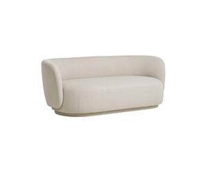 Canape droit 1 places en polyester beige 185 x 185 x 72 cm