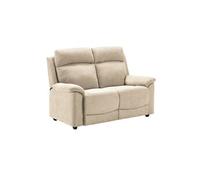 AltoBuy HUESCA - Canapé 2 Places Fixe Tissu Ivoire