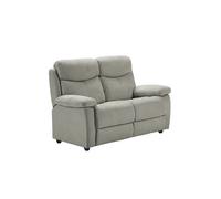 TARIFA - Canapé 2 Places Fixe Gris Clair Tissu Waterproof -