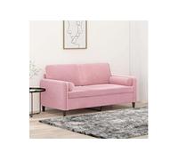 Canapé 3 Places avec Oreillers Sofa Meuble Salon Salle de Séjour Velours vidaXL