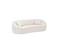 Atmosphera Canapé 3 places Ostuni 232 cm Blanc Tissu bouclette Design organique pour salon, séjour