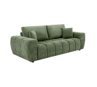 Canapé droit 3 places vert L 238 cm - Oviala