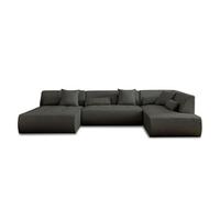 Onyx - canapé modulable panoramique d'angle droit 7 places - en tissu