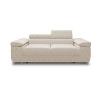 Canape droit BEST MOBILIER 2 places en polyester beige 102 x 198 x 90 cm