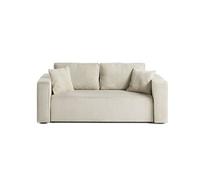 Best Mobilier Canapé droit 2 places Topaze en velours côtelé Beige
