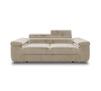 Canape droit BEST MOBILIER 2 places en polyester beige 198 x 198 x 90 cm